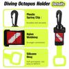 2 szt. Uchwyt na ustnik ośmiornicy do nurkowania Zabezpieczenie ustnika ośmiornicy ze sprężystym klipsem do regulatora 2. stopnia Łatwy w użyciu