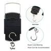 Black 50kg Portable Electronic Portable Luggage Scale LCD Digital Display Screen Express Delivery Scale Hook Mini Scale