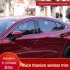 Mazda Atenza 2014-2021 Glossy Black Stainless Steel Window Trim Strips