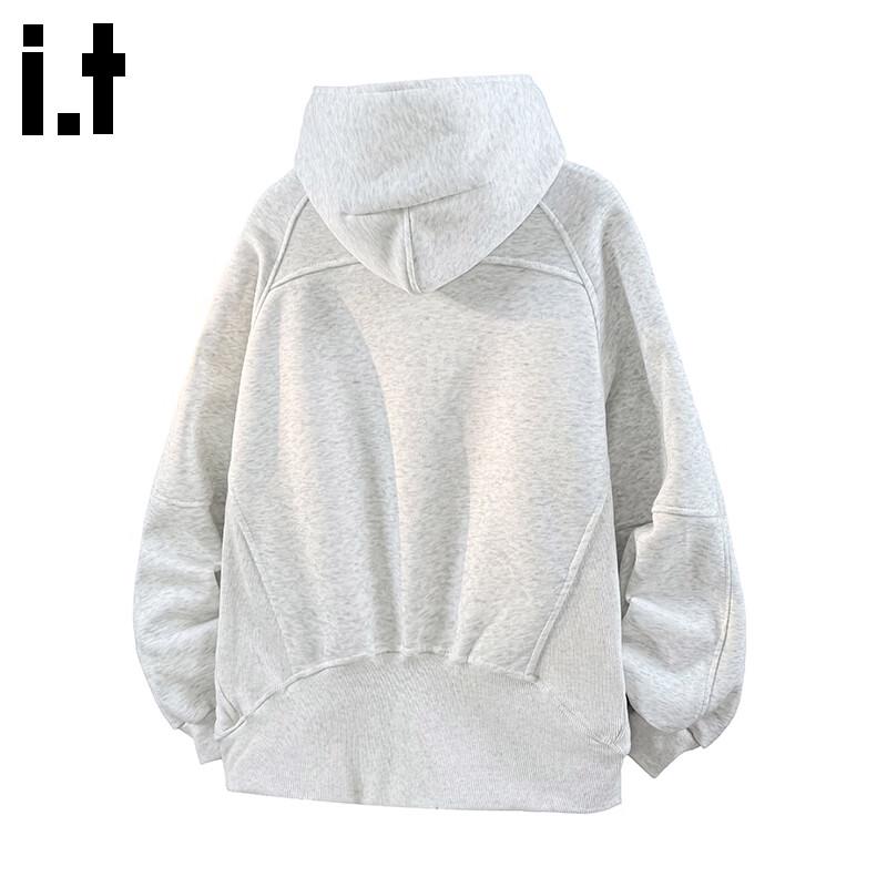 CHOCOOLATEit Men's Heavyweight Spliced Hooded Sweatshirt