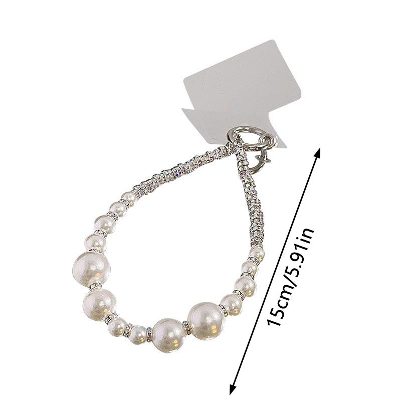 Leichter Luxus Perle Anti-Verlust Handy-Lanyard Seil Handykette Handgefertigt DIY CCD Kameratasche Anhänger Dekoration
