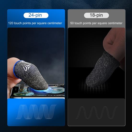 1 Pair Finger Breathable Ultra-thin Game Covers Universal Controller Fingertips Sleeves Thumb Gloves