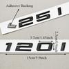 3D ABS Glossy Black Car Letters Logo 118i 120i 125i Rear Trunk Badge Sticker For BMW 118i 120i 125i Tail Marking Accessories