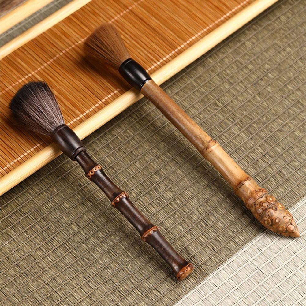 Retro Coffee Grinder Cleaning Brush Bamboo Coffee Machine Accessories Cafe Use