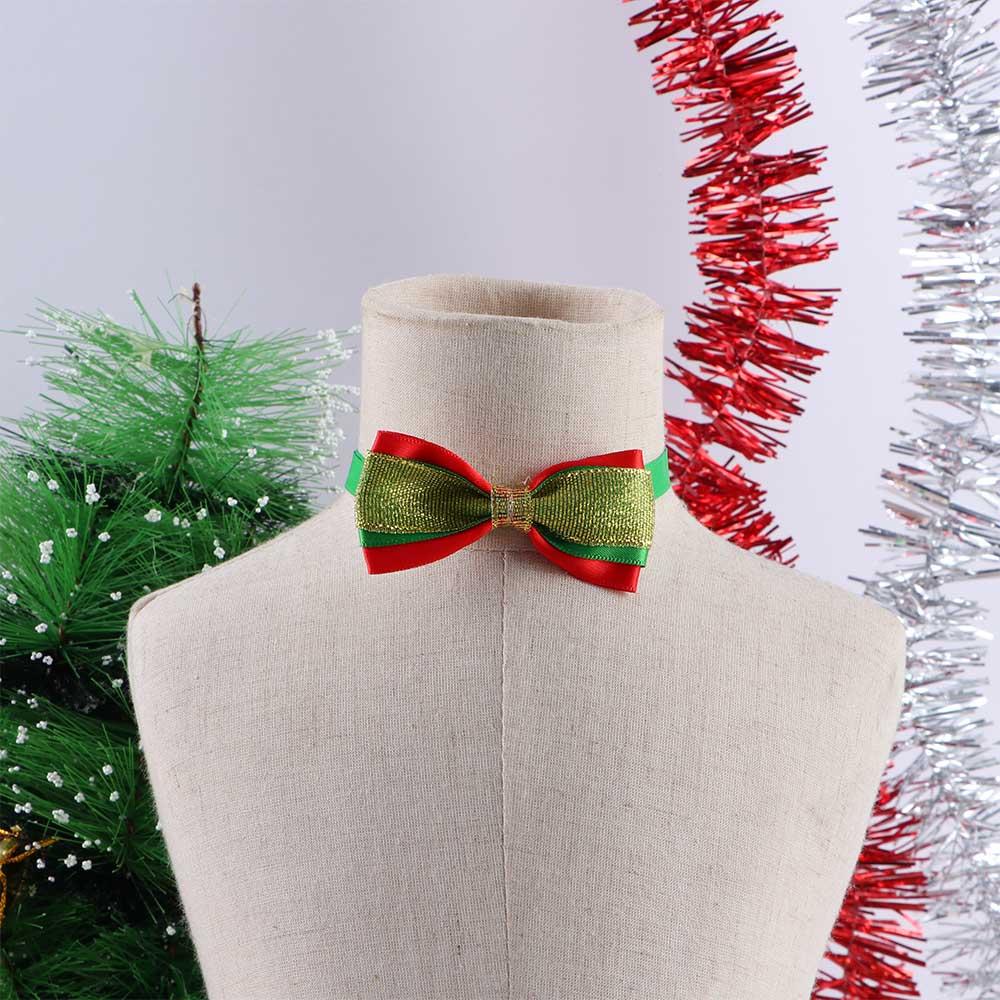 Xmas Cat Bowtie Dog Grooming Dog Costume Cat Collar Christmas Dog Decoration Dog Collar Dog Bow Tie