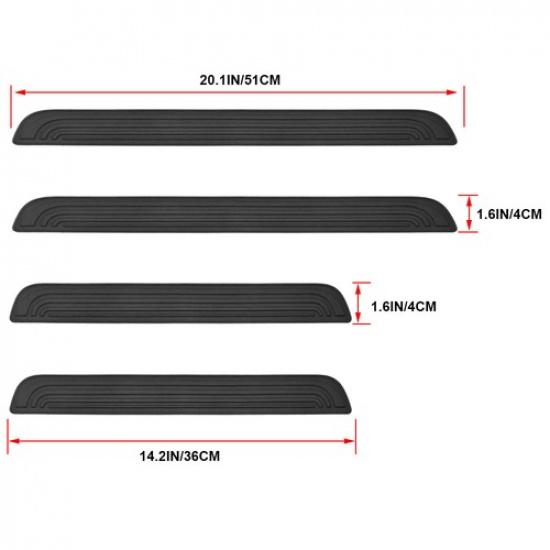 4 Stück Auto Türschwelle Einstiegsleisten Abdeckung Panel Trittschutz Für Tesla Model 3 / Y