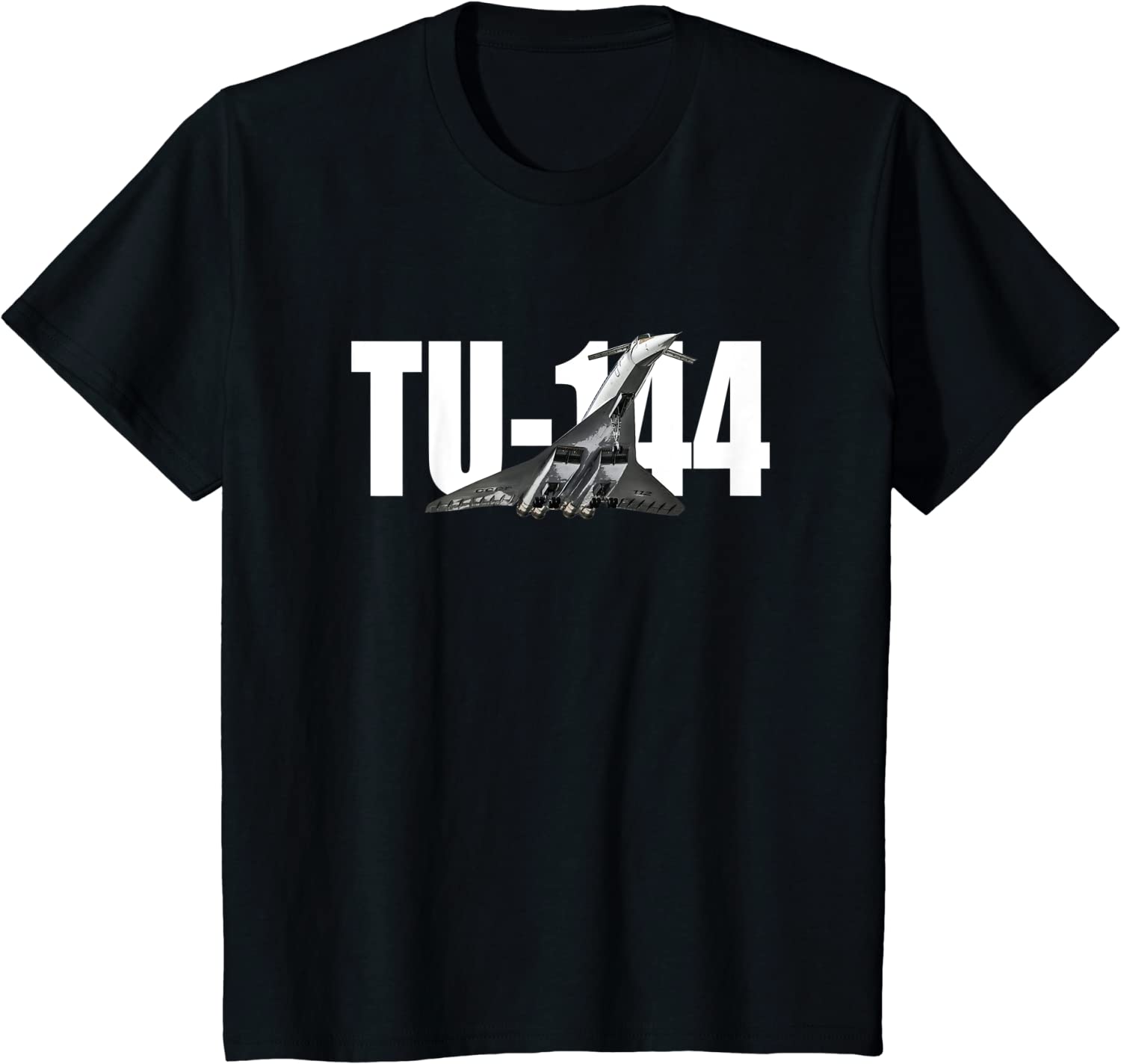 Soviet Russian Tu144 Supersonic Passenger Airliner TShirt 100 Cotton ONeck Short Sleeve Casual Mens Tshirt Size S3XL S