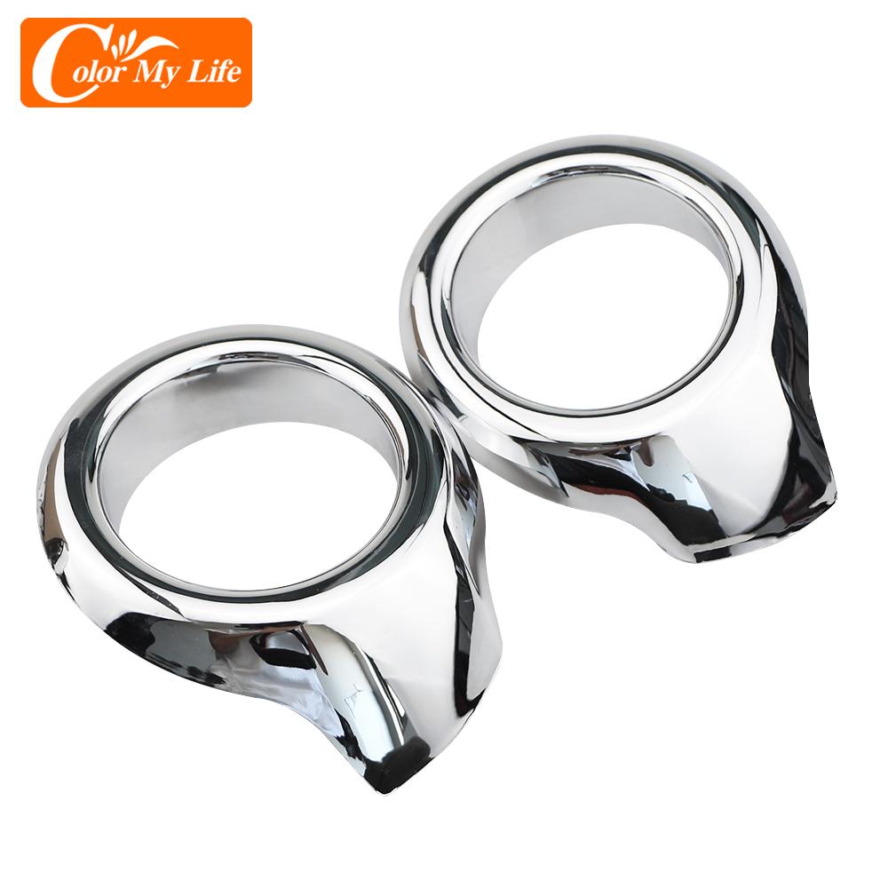 Car Styling for Ford Ecosport 2013 2014 2015 2016 2017 ABS Chrome Front Head Fog Light Lamp Cover Trim Foglight
