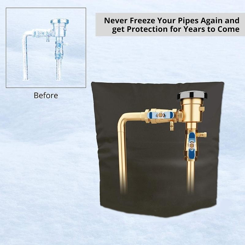 Well Pump Cover, Water Pump Well Covers Pipe Insulation Antifreeze Cover Water Pipe Insulated Pouch Backflow Preventer