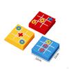 Toe Game Nought and Crosses Educational Toy Family Games XO Chess Funny for Indoor