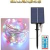 LED Solar Copper Wire String Lights for Outdoor Christmas and Festival Decoration