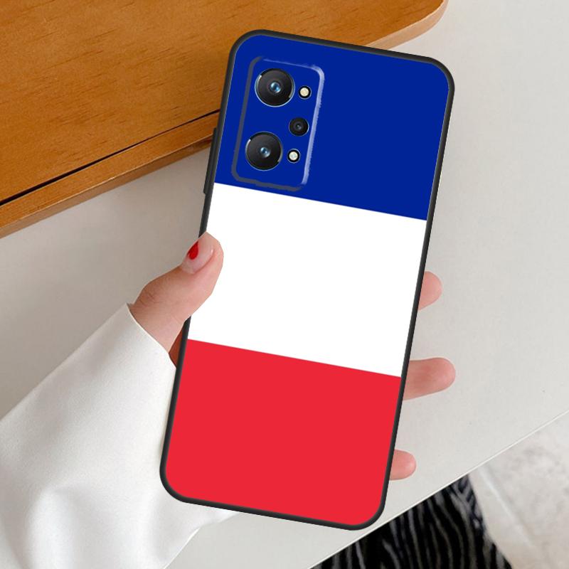 France Flag For Realme 14 10 11 12 13 Pro Plus GT6 GT7 15 Pro C65 C67 C63 C61 C55 C51 C53 C35 C75 Case