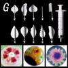 14 Stil 3D Gelatine Kuchenform Gelee Kunst Pudding Blumen Edelstahl Düse Spritze Nadel Set Kuchen Dekorationswerkzeuge