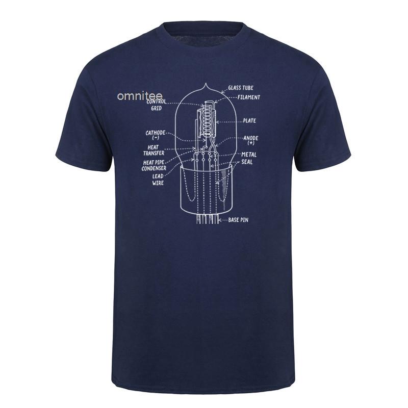 Analog Vacuum Tube TShirt for Radio and Amp Collectors Funny Electron Valve Lover T Shirts Summer Streetwear Gifts HJ057