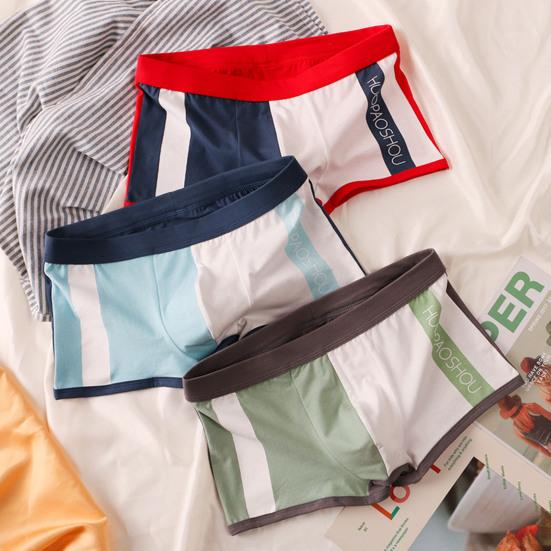 Herre Truser U Konveks Fargeblokk Stretch Elastisk Midje Medium Høyde Sexy Undertøy