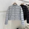 Autumn and Winter New Round Neck White Duck Down Light Down Jacket Women's Fashion Small Foreign Style Age-reducing Short Coat Tide