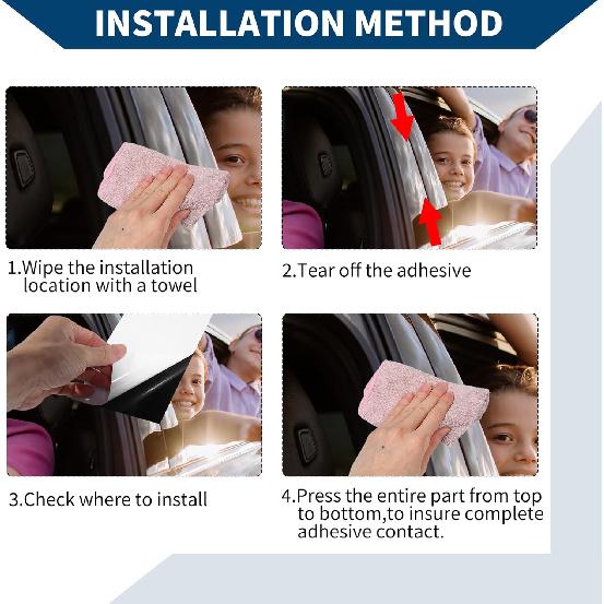 Door Pillar Window Trim Front Rear Left Right Anti Scratch Sticker Pillar Posts Cover for Honda HRV 2016-2021 Carbon Fiber Pattern Black