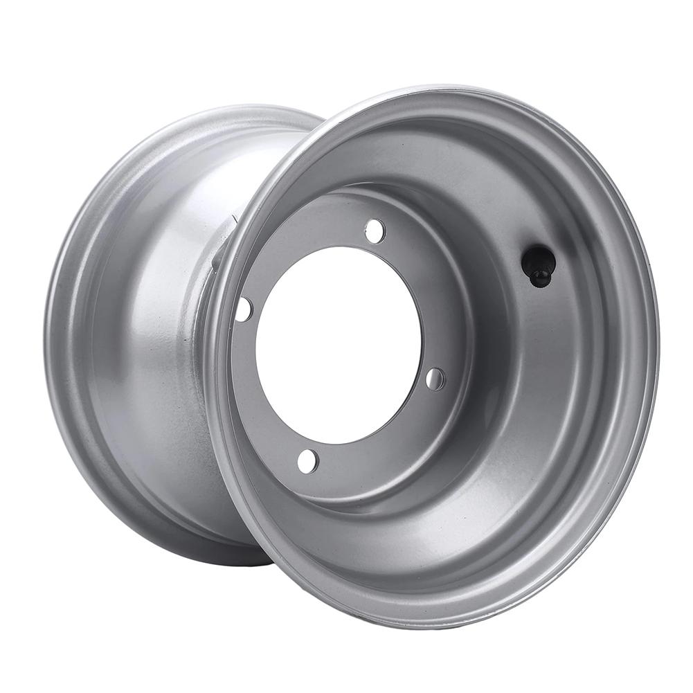 For ATV Rear Wheel Rim Hub 8 Inch 18x9 50 8 Tires 4 Holes for Quad Bike Go Kart Off Road Aluminum Alloy Replacement