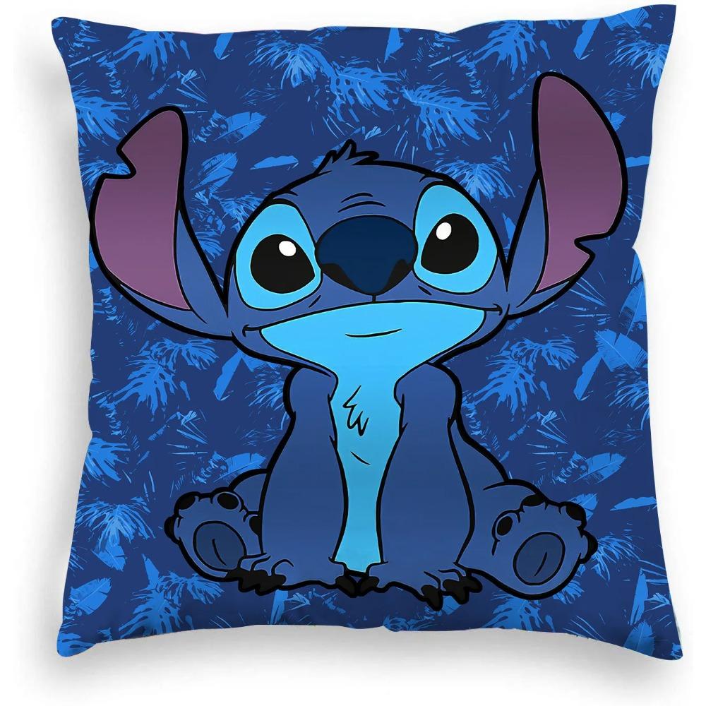 Figurină Anime Disney Stitch Față de Pernă cu Imprimeu Față-Verso Kawaii Stitch Pernă Față de Pernă Decor Interior Cameră Copii Cadouri