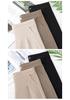 Stylish Ice Silk High Waisted Pants for 50-Year-Old Women - Loose, Elastic, Straight-Leg Summer Casual Wear