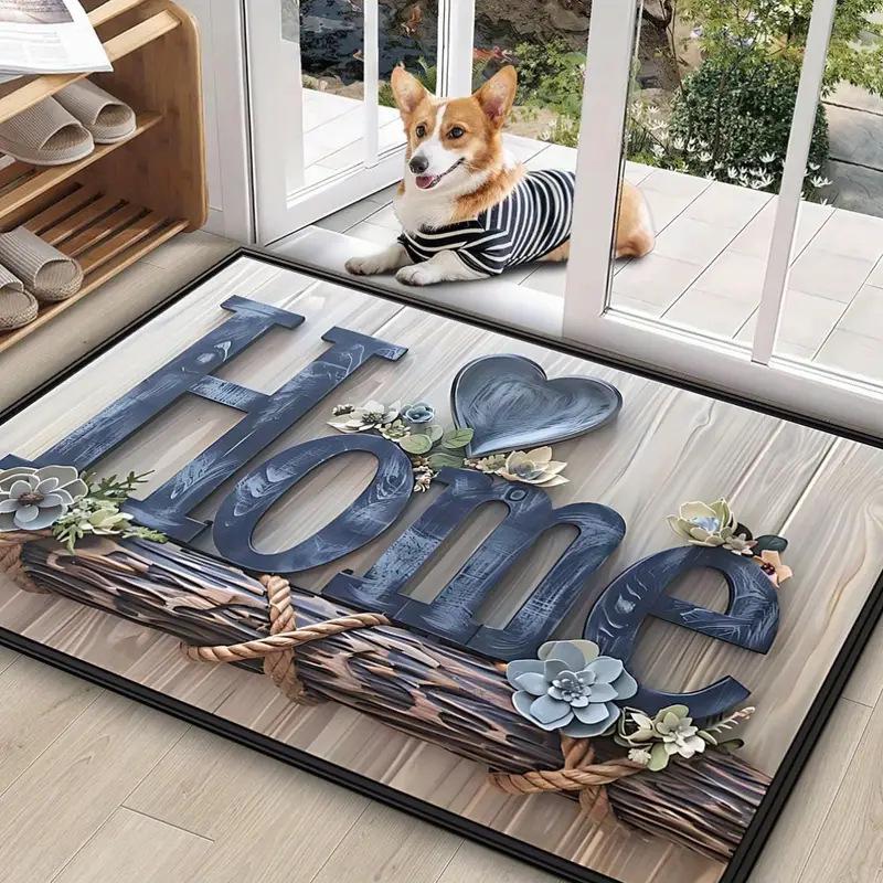American Style Dirt & Wear-Resistant Entrance Floor Mat - Easy-Clean Doormat Foot Pad