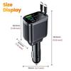 5In1 Phone Charger 150W with Retractable Cable PD USB Type C with voltage Display Super Fast Charging for iphone Huawei Samsung