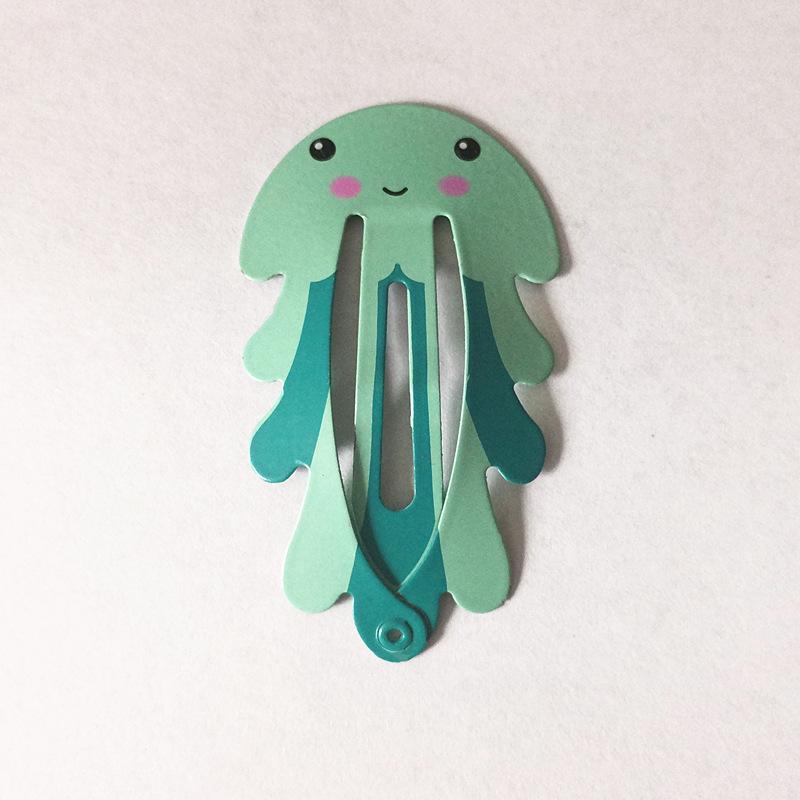 Trendy Kids' Hair Accessories: Cute Animal Metal Hair Clips & Waterdrop Print Crown Side Pins