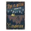 Camping Metal Posters Tin Sign Decor Vintage Plaque Metal Plate Retro Posters Wall Art Decor for Trip