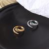 Elegant Snake-Shaped Gold Wrap Diamond Ring