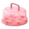 Elevated Cake Carrier with Dual Handles Portable Food Storage Box Suitable for Cupcakes Muffins and Small Cakes with Secure Lid and Base