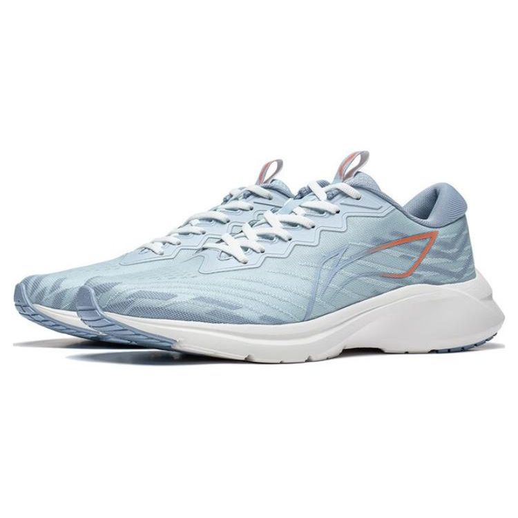 Li Ning Yun Que Comfortable Casual Fabric Non-Slip Wear-Resistant Breathable Low-Top Running Shoes Men Sneakers Sky-Blue ARST033-2