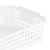 Desktop Storage Basket Space Saving Handle Rectangular Stackable Hollow Storage Basket Bin for