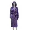 Couples' Casual Flannel Hooded Bathrobe Pajamas