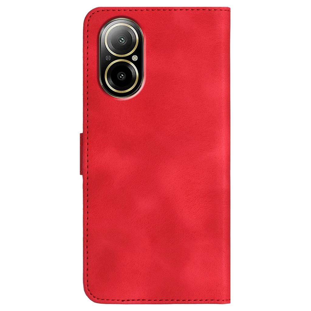 YX0030 For Realme C67 4G Wallet Case PU Leather Phone Cover Smile Imprinted