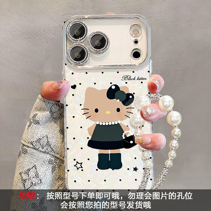 Polka Dot Cat Is Suitable for 11promax Apple Mobile Phone Case Iphone11 with Bracelet 11 Xiaoxiangfeng 11 Cartoon Woman