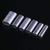 100pcs 1.0mm 1.2mm 1.4mm Aluminum Sleeves Stainless Steel Oval Monofilament Rigging Trace Leader Crimps Trace Leader Assembly