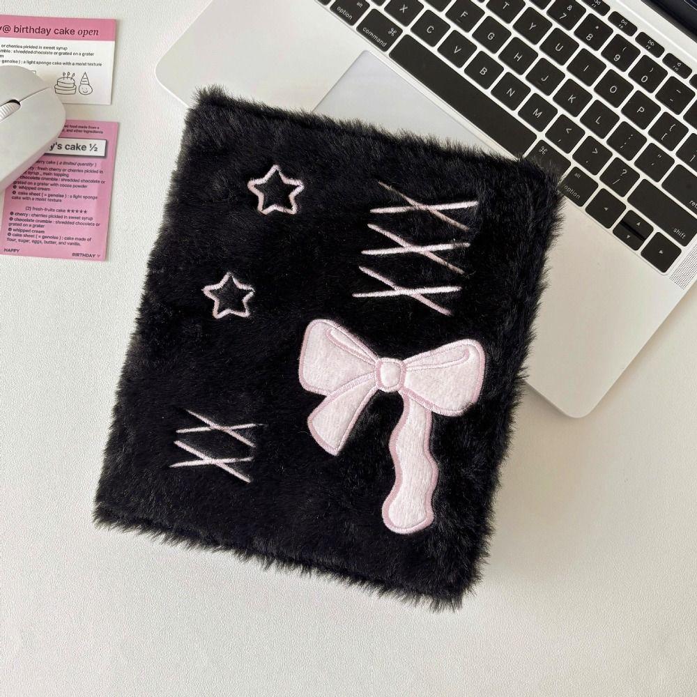 Korean Style Plush Photocard Holder Balletcore Bow Card Binder A6 Chasing Idol Photo Album Card