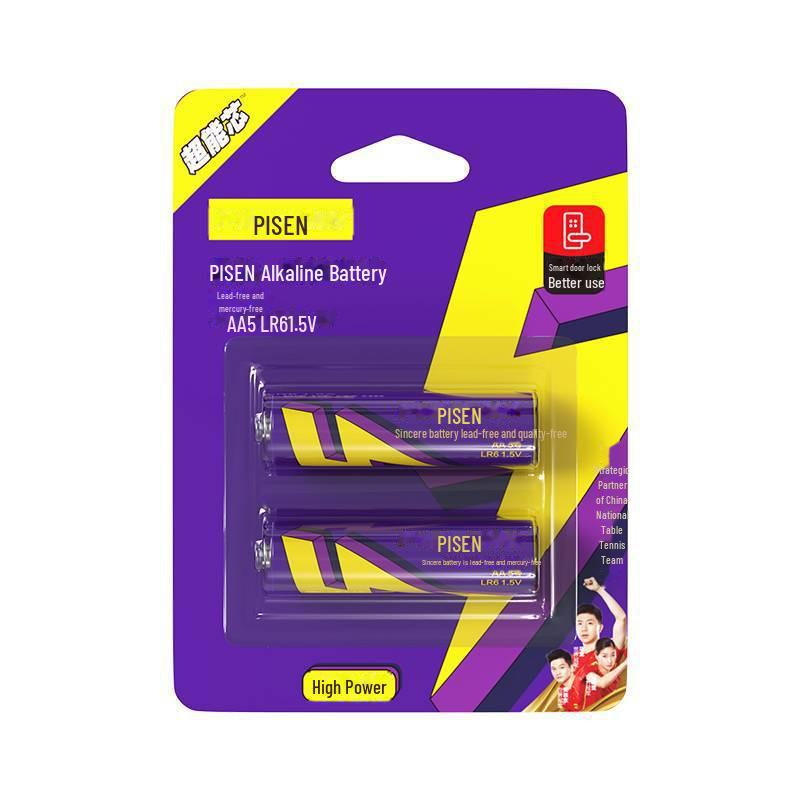 

Щелочные батарейки PISEN AA и AAA для мыши, клавиатуры, часов, пульта ДУ для ТВ, пульта ДУ для кондиционера, весов, игрушек AAA alkaline batteries, 2 pieces