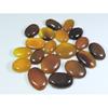257Cts. Natural Onyx Agate Ring Size Oval Cabochon Loose Gemstone 19Pcs Lot A-645