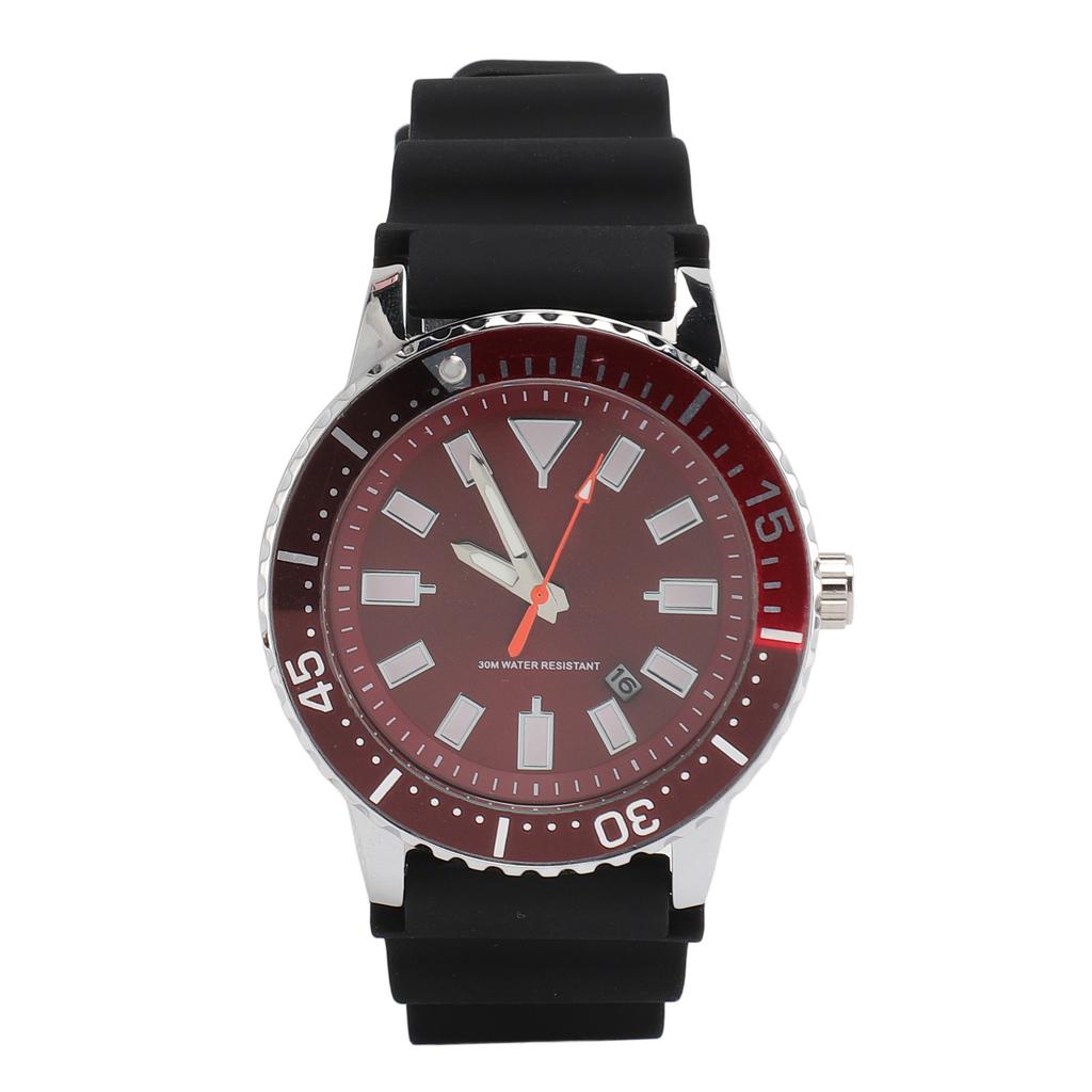 Rotating Bezel Watch Luminescent Automatic Date Analog Display Calendar Waterproof Men Automatic Watch
