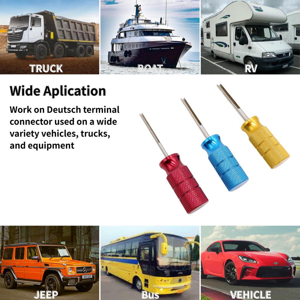 Parts PTT German Terminal Removal Key Tool, 14/16/20 AWG DT, DTP, DTP Terminal Release