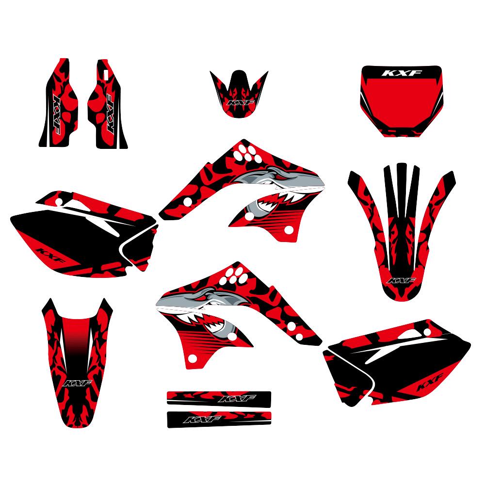 

Kawasaki KX450F 06-08 Full Set Body Protection Stickers Thickened - 29 mil