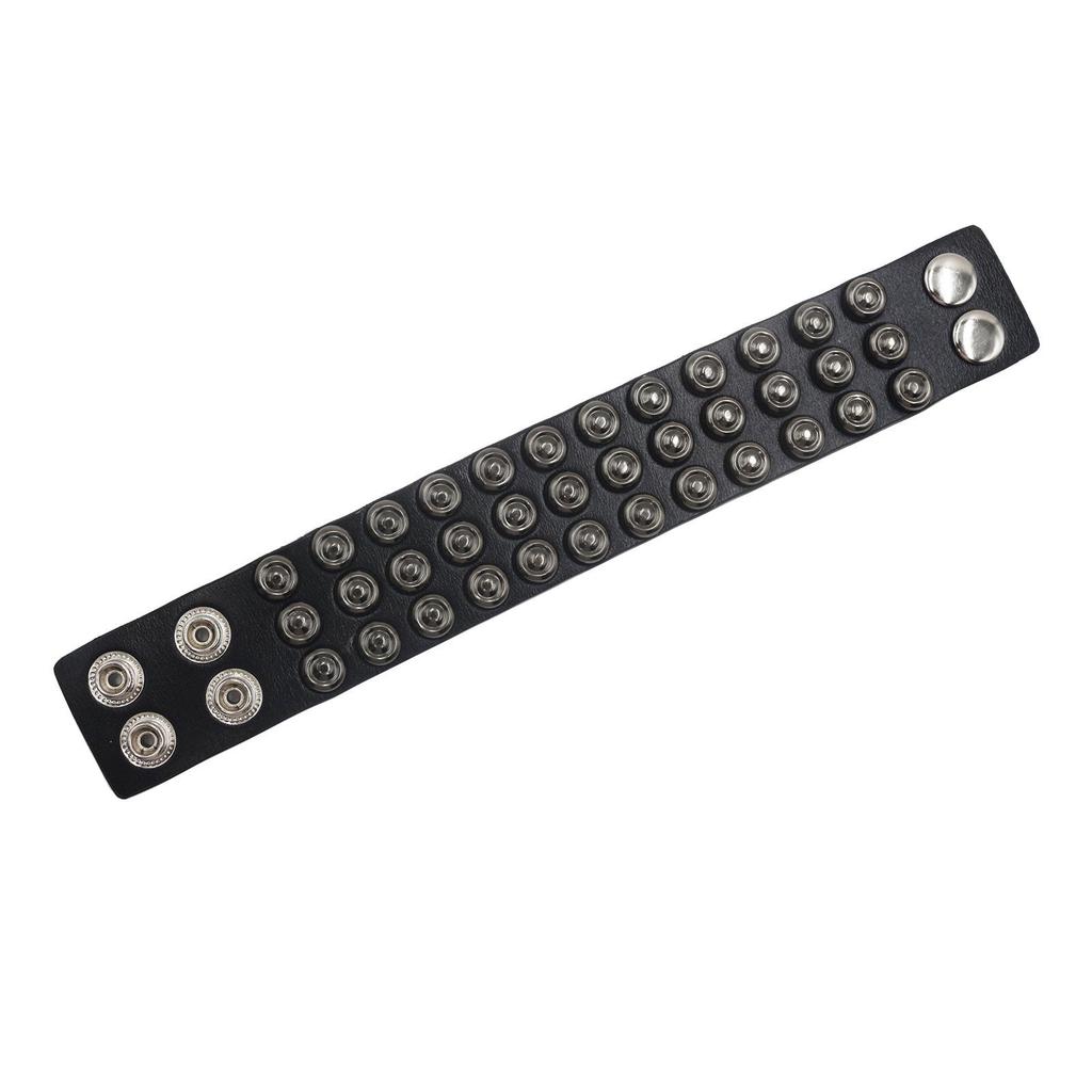 European & American Punk Leather Rivet Bracelet - Unique Street Dance Wristband Ornament
