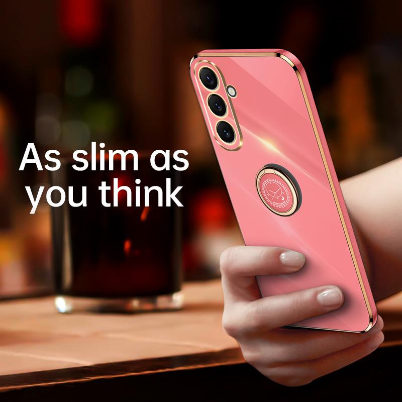 Custodie per Telefono Colorfast alla Moda Placcate per Samsung Galaxy A57 A37 A17 5G Morbida Lusso Protezione Lente Originale Cover Posteriore in Silicone