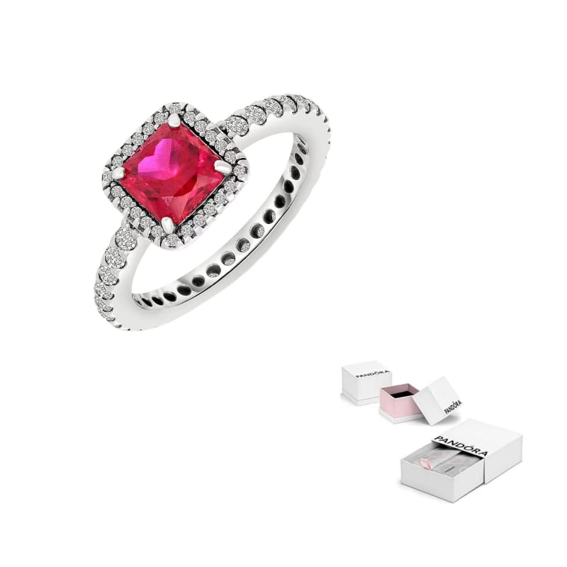 Pandora 925 Silver Zircon Rings Women`s