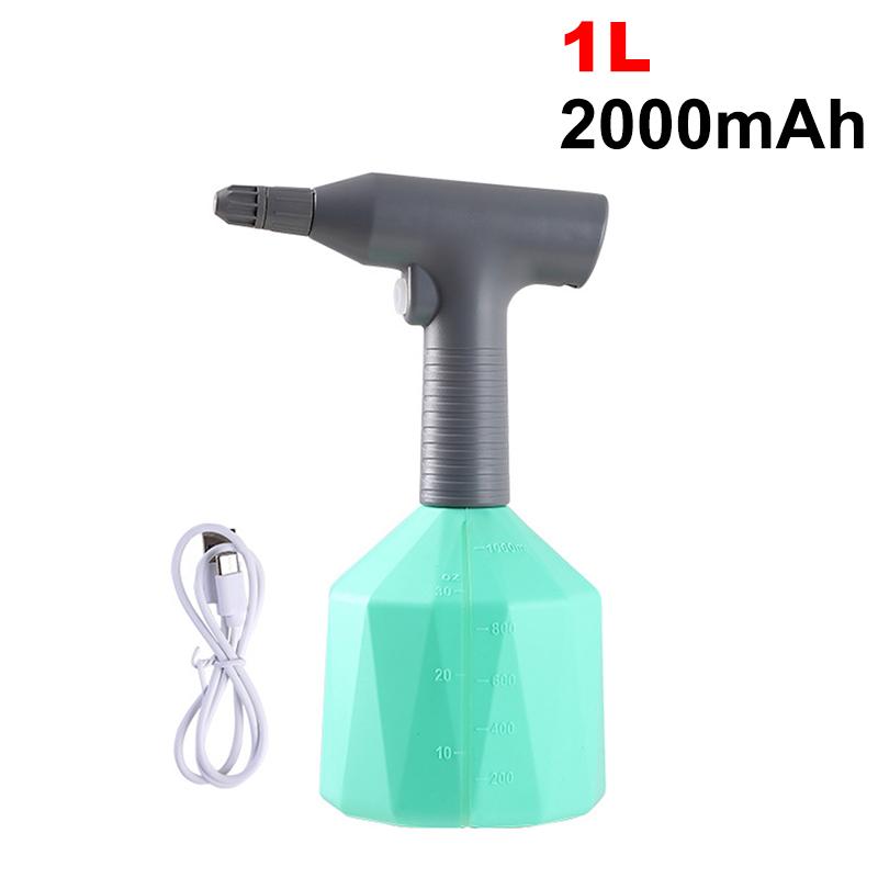 1L/2L Cordless Electric Garden Sprayer Watering Can 2000mA USB Rechargable Automatic Atomizer Plant Mister Spray Bottle