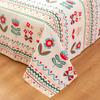 Creative Ethnic Flower Bed Sheet Set 3Pcs Cotton Thickened Bed Sheets Pillowcases Luxury Nordic Queen King Size Bedding Set