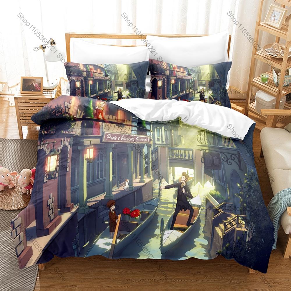 Cool Baccano! Firo Prochainezo Ennis 1930s Mafia Immortal Vintage Dark Fantasy Japanese Anime Bedding Set Duvet Cover + 2 Pillow