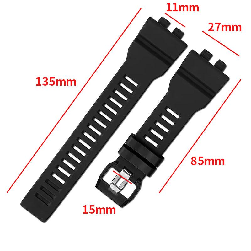 Erhältlich: Harz-Uhrenarmband für Casio SHOCK GBA-800/GBD-900