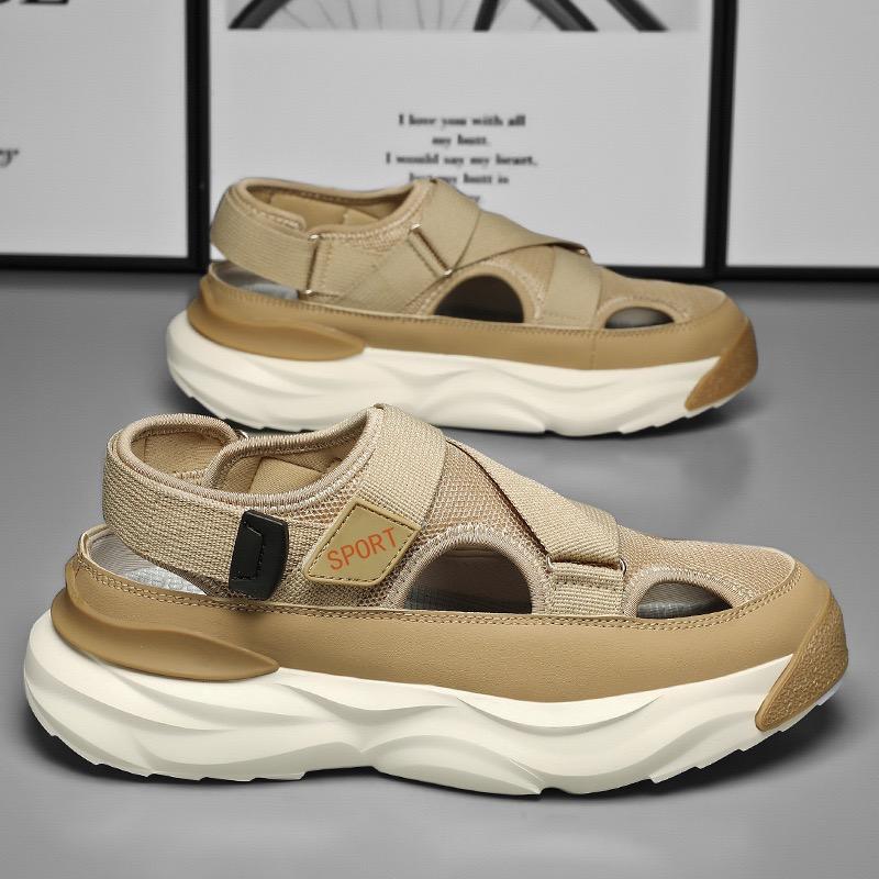 Men's Sandals Summer Breathable Casual Sport Shoes 2025New Beach Shoes for Men Outdoor Non Slip Platform Sandals Sandalia Hombre